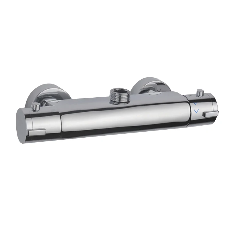 Двойной выход для ванной Душевой кран Термостатический настенный смеситель
