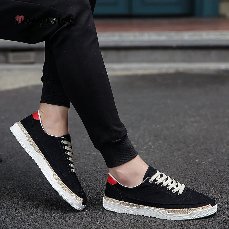 2022 New Summer Flat Bottom Men Shoes High Quality Comfortable Breathable Linen Sneakers Man Fashion Retro Straw Espadrilles