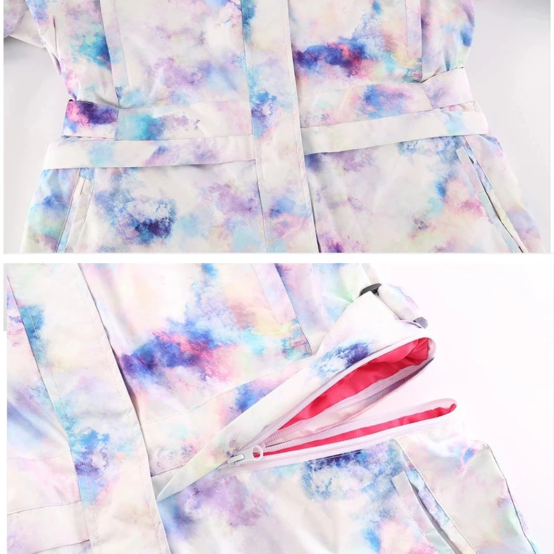 Зимняя Толстовка 2021 женские лыжные комбинезоны водонепроницаемый спортивный