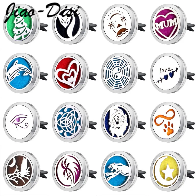 

10 шт. распылитель ожерелье открытый медальон ароматерапия эфирное масло диффузор освежитель воздуха автомобиля Зажим для автомобиля парфю...