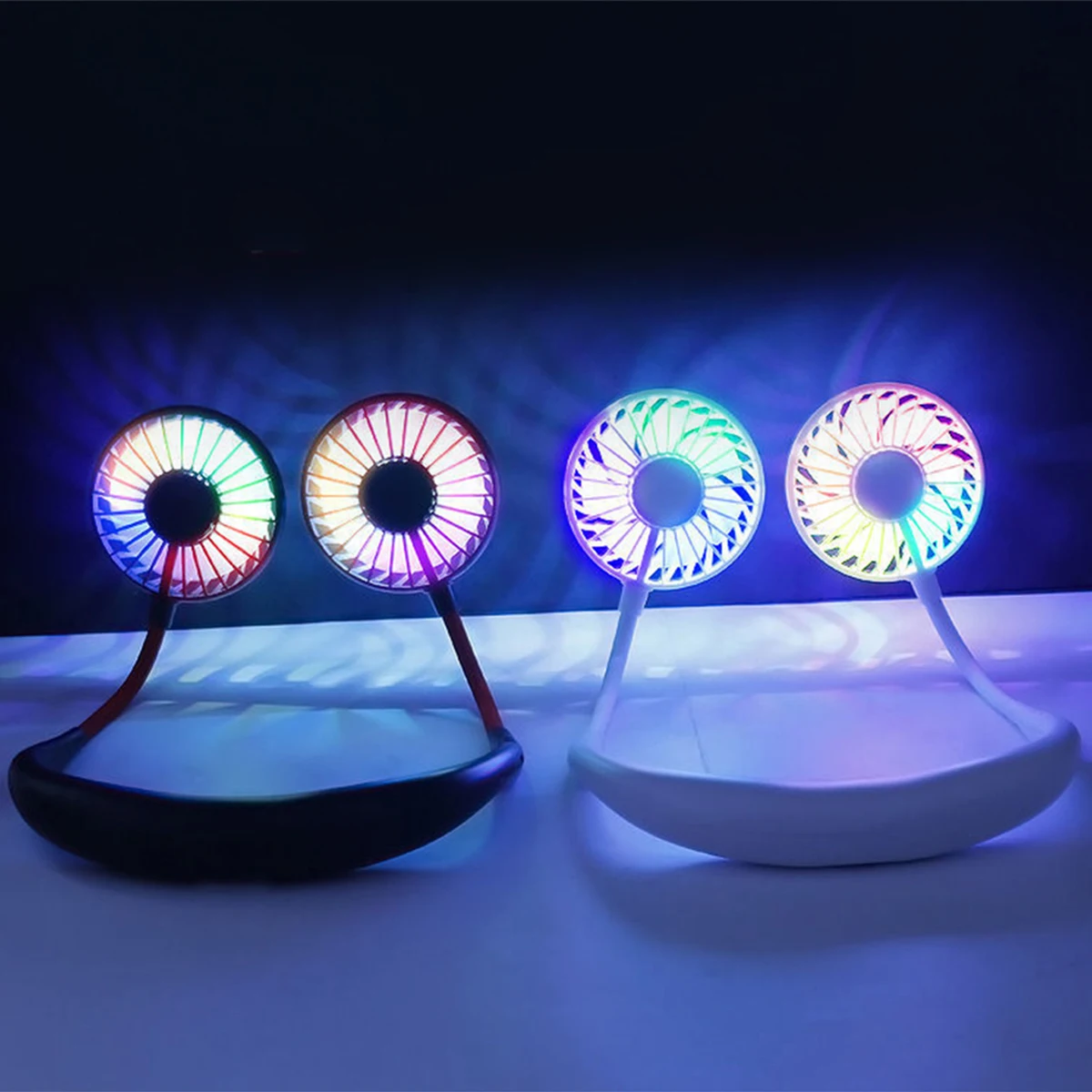 

Tik Tok Hanging Neck Fan Handheld Mini Desktop Aromatherapy Fan High Power Brushless Ultra-quiet Motor Outdoor Travel USB Fan