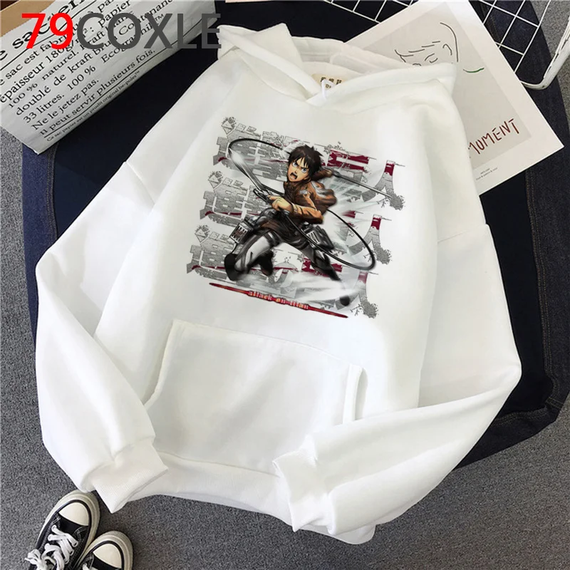 

Attack on Titan hoodies male grunge printed male hoody pullover Oversized streetwear