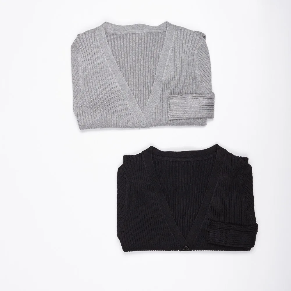 Базовый кардиган в рубчик свитер женский вязаный хлопковый лаконичный джемпер