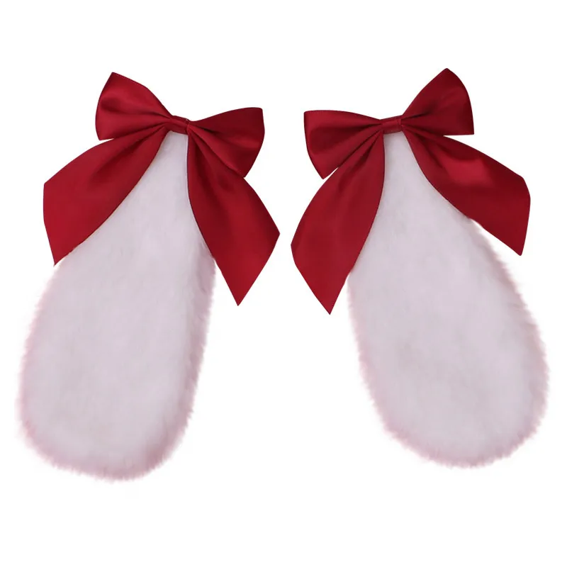 Женский плюшевый бант с ушками заколка для волос кроликом милый кролик заколки