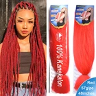 Распродажа, 48 дюймовые синтетические волосы, предварительно растягивающиеся косы, оптовая продажа, Джамбо плетение, KaneKalon, удлинители волос, 10 цветов