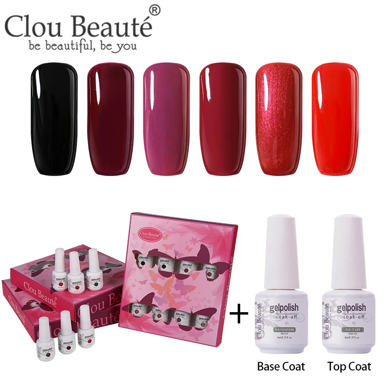 ZH47 Clou Beaute 8 шт./компл. Гель-лак для ногтей гибрид Лаки грунтовка лаки для ногтей Маникюр 8 мл Гель-лак для ногтей УФ лак - Цвет: ZH47