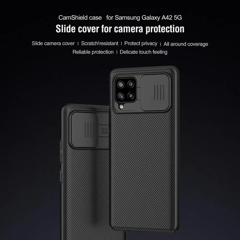 nillkin for samsung galaxy a42 5g camshield case arrival anti shock slide camera protection cover tpupc mobile phone cover case free global shipping