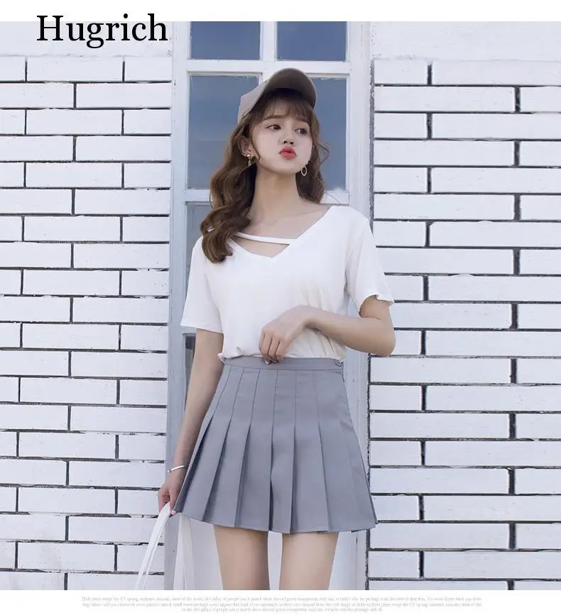 

Women High Waist Cosplay Skirt 2020 Spring Summer Kawaii Denim Solid A-line Sailor Skirts Japanese School Uniform Mini Skirts