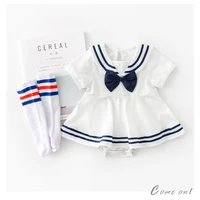 newborn baby clothes infant romper sailor costume bow baby romper jumpsuit summer toddler girl clothes cotton girls jumpsuit