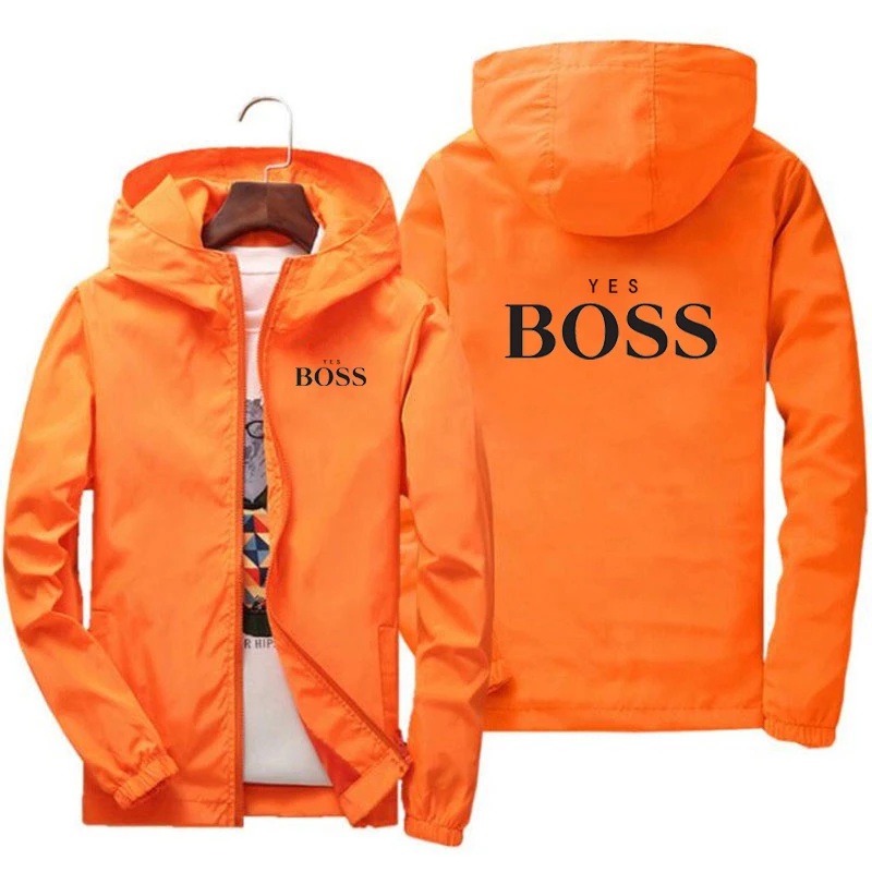 

Men's jacket spring autumn fashion yesboss print slim top men's casual baseball uniform zipper jacket men's jacket large 7XL