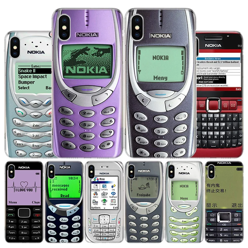 

Nokia Retro Phone Phone Case For Apple Iphone 12 11 Mini Pro X XR XS Max 7 8 6 6S Plus 5 SE 7G 6G + Art Cover Coque Capa Shell