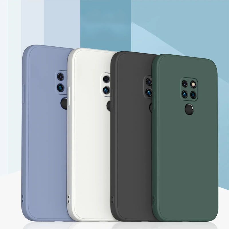 Оригинальный квадратный жидкий силиконовый чехол для Mate 20 Pro Lite X 20X 20Pro 20Lite