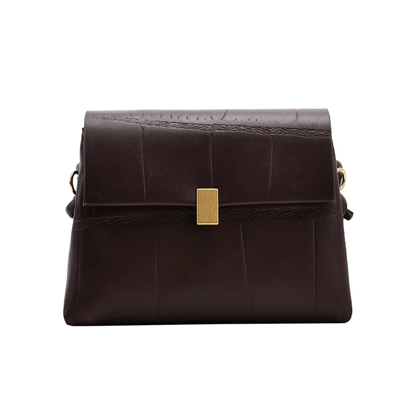 

Simple Style Small PU Leather Crossbody Bag for Women 2021 Winter Branded Designer Shoulder Handbags Women's Trend Hand Bag Sac