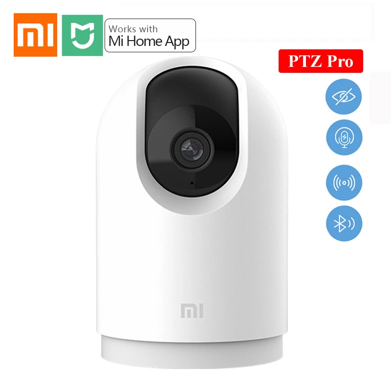 

Умная IP-камера Xiaomi Mijia 2K, 1296P, PTZ Pro Verison, 360 градусов, панорамный вид, Bluetooth4.2, двусторонняя связь по Intercom, Домашняя безопасность