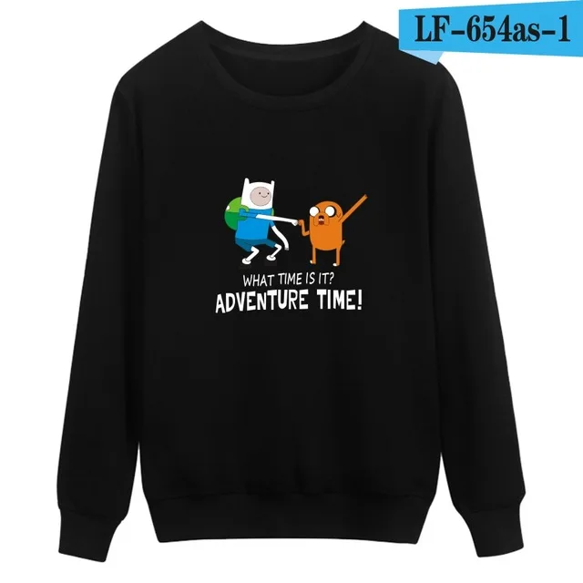 black С изображением Финна из Adventure Time And Jake собака уход за кожей лица толстовки с капюшоном Мужские и женские флисовые худи Толстовка Модный пуловер спортивный костюм верхняя часть - Цвет: black