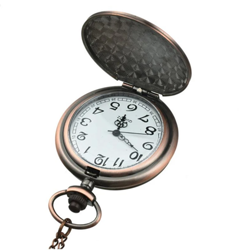 День отца винтажная цепочка ретро карманные часы ожерелье для Дедушки подарки