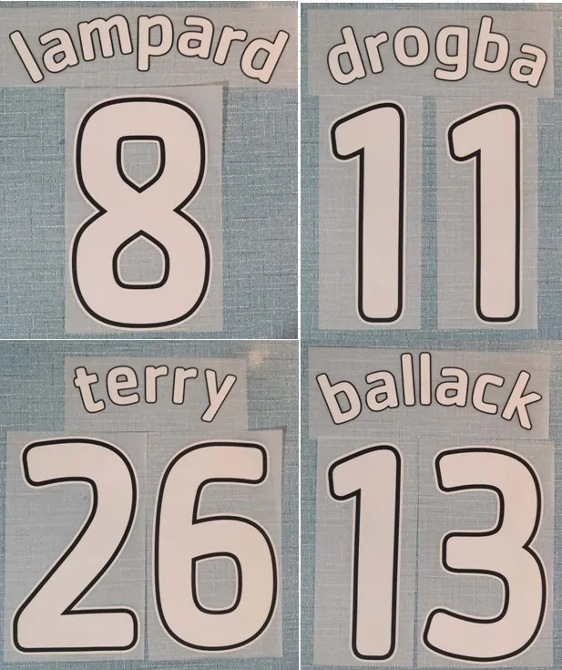 2007-2008 домашняя нашивка LAMPARD DROGBA BALLACK Терри nameset | Дом и сад