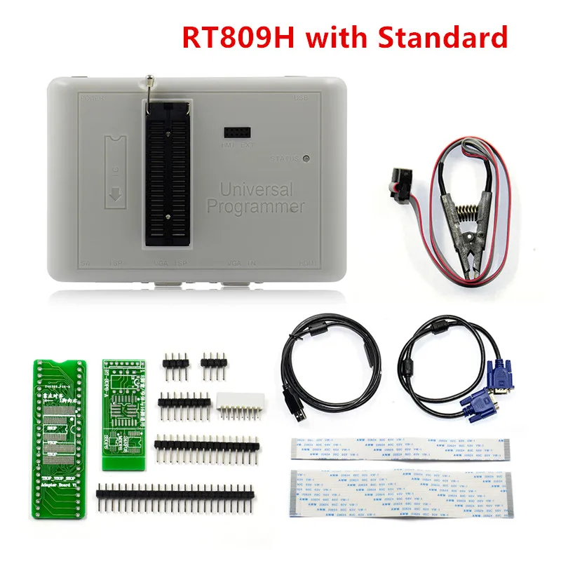 Original Upmely RT809H Universal Programmer EMMC-Nand FLASH +36 Chips +TSOP56 BGA48 Base EDID Cable VGA Adapter | Компьютеры и офис