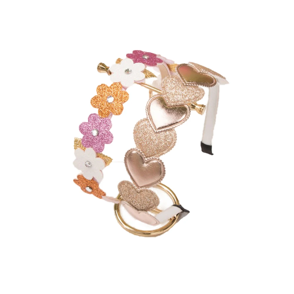 Детская повязка для волос с блестками