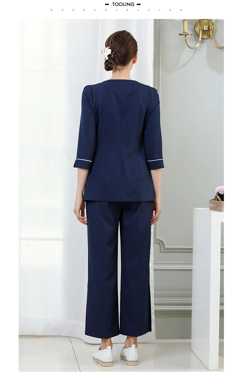 Сезон весна осень Сауна рабочая одежда женская косметичка форма салон отель