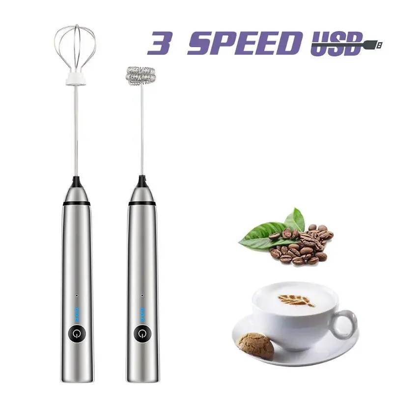 Multifunction Kitchen Mini Electric Handle Egg Beater Tool Rotatable Whisk Shake Frother Mixer Foamer Cooking Home Baking Gadget