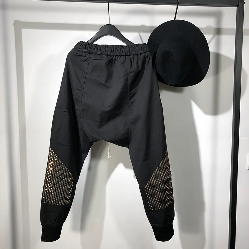 Брюки-султанки мужские в стиле Хай-стрит повседневные спортивные штаны