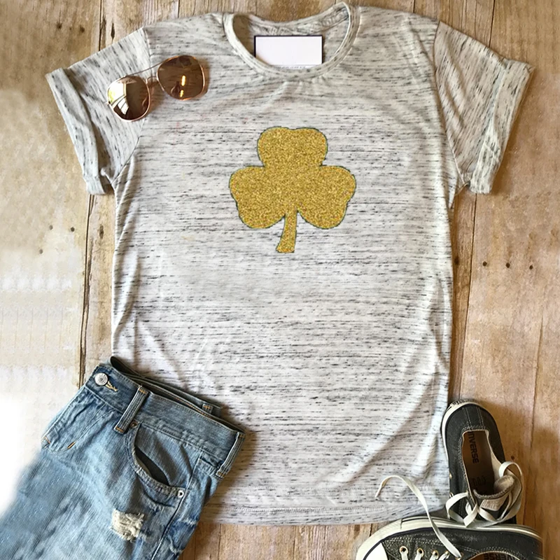 

Shamrock Shirt St Patricks Day 2021 Women Shirt Irish Aesthetic Clothes Harajuku Couple Clothes Kawaii Top Print Graphic