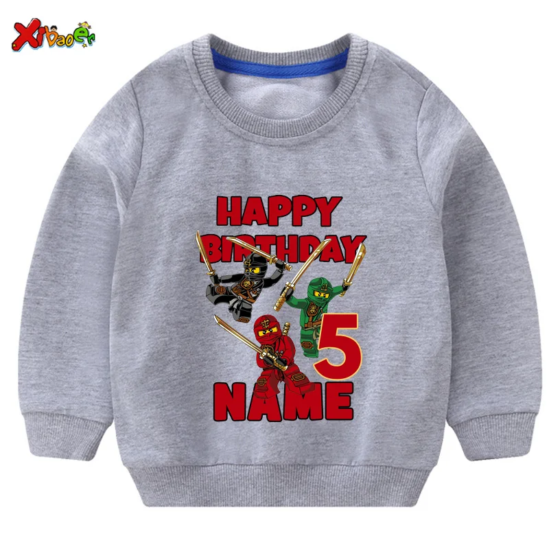 

Kids Birthday Sweatshirts Your OWN Design Photo Logo Picture Custom Toddler Hoodies Boys Girls Sweatshirts White Text Team Name