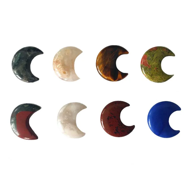 Natural Sakura Agate Moon Crystal Unakite Stone Energy Chakra Meditation Dragon Blood Jasper Reiki Healing Crystals