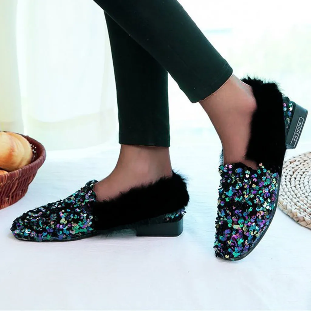 Ботильоны со стразами и Модные женские короткие ботиночки с расшитым блестками