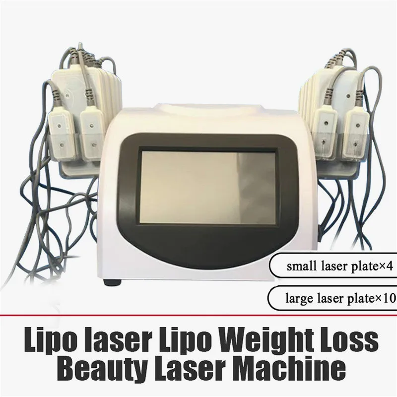 

2020 Portable 14 Pads Lipolaser Laser 130mw Lipo Laser With 72 PcsLipolysis Body Slimming Fat Burning Beauty Machine