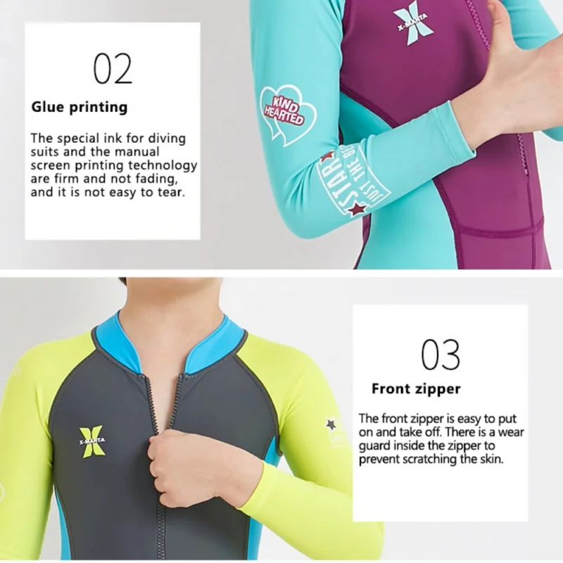 

2020 Kids Diving Suit Children Full Body Wetsuit Keep Warm Long Sleeves Uv Protection Swimwear For Surfing Snorkeling Swimming