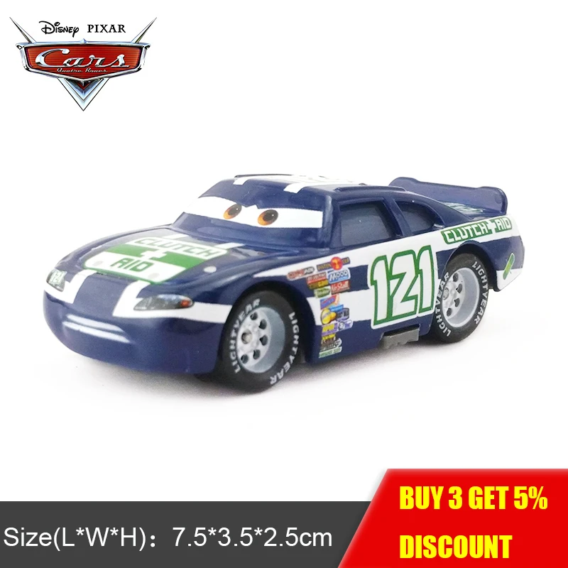 Disney Pixar Cars NO.121 клатч помощи 1:55 Металл литье под давлением автомобиля