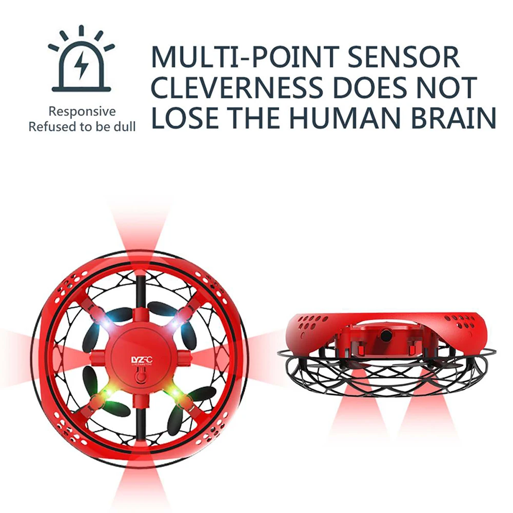 

UFO Drone Infrared Sensing Control RC Quadcopter Induction Altitude Hold Mini Intelligent Induction Cool kid gift