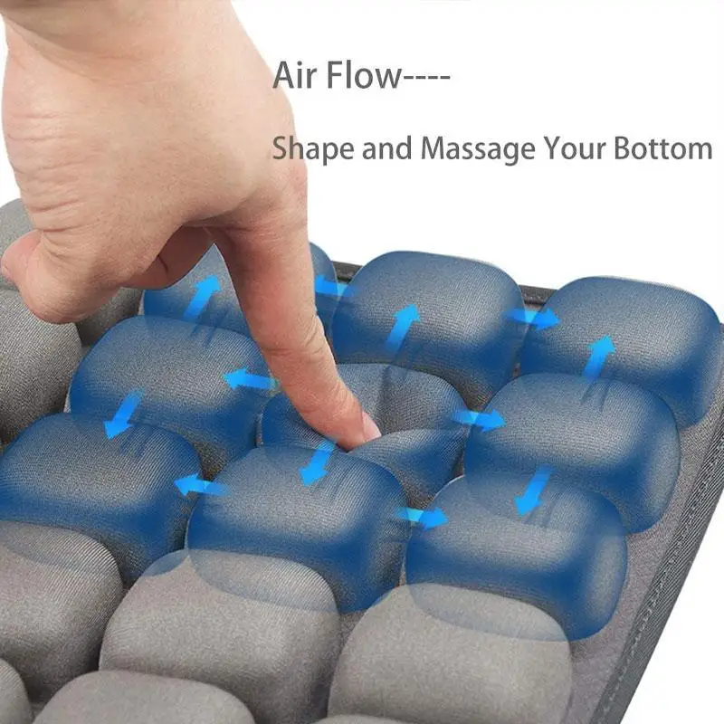 

Portable Water-filled Cushion Office Seat Air Cushion Breathable Car Seat Airbag 3D Water Cooled Cushion Inflatable Chair Pad