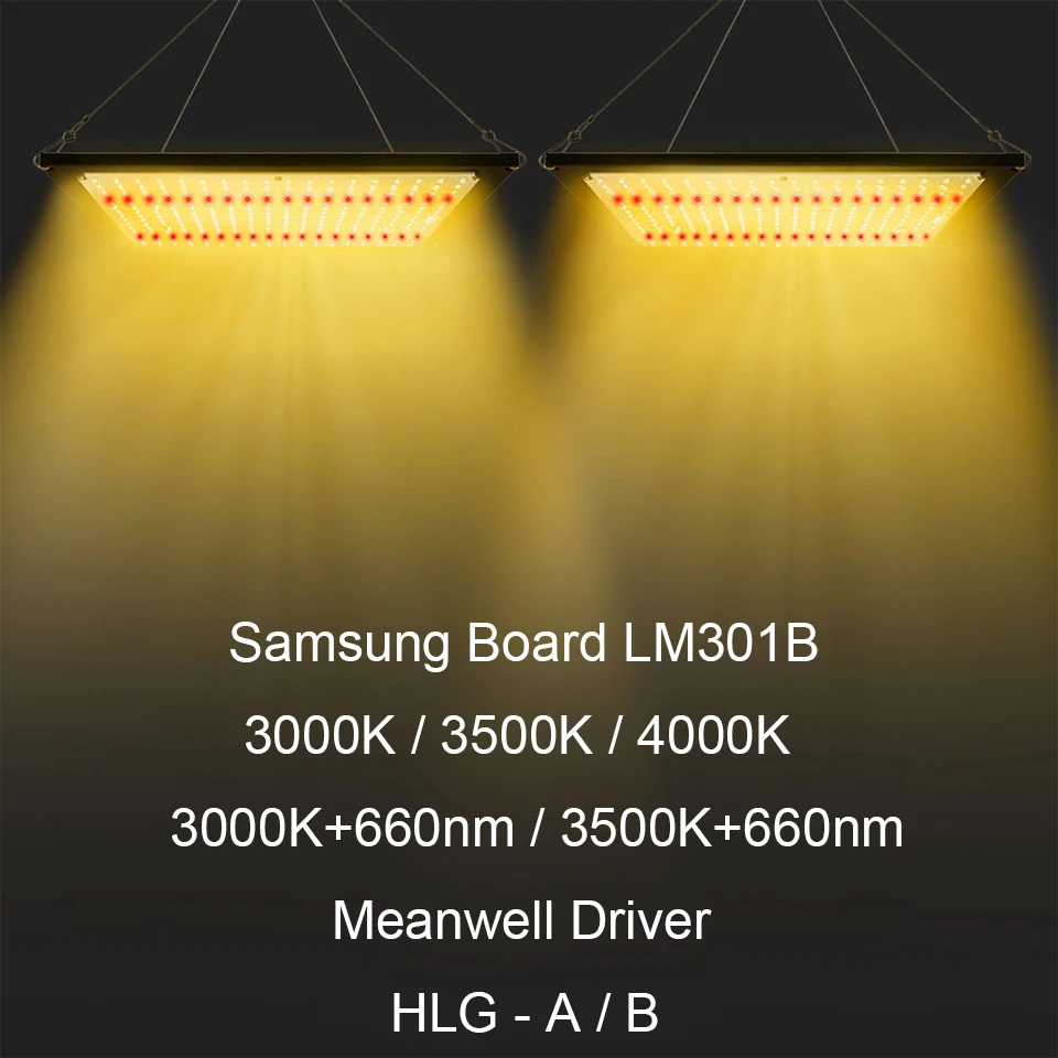 Samsung Board Dimmable 120W 240W LED Grow Light Full Spectrum 3000K 3500K 660nm for Hydro Indoor Plants Greenhouse