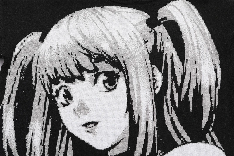 Уличная одежда в стиле хип-хоп для мужчин и женщин винтажный трикотажный свитер