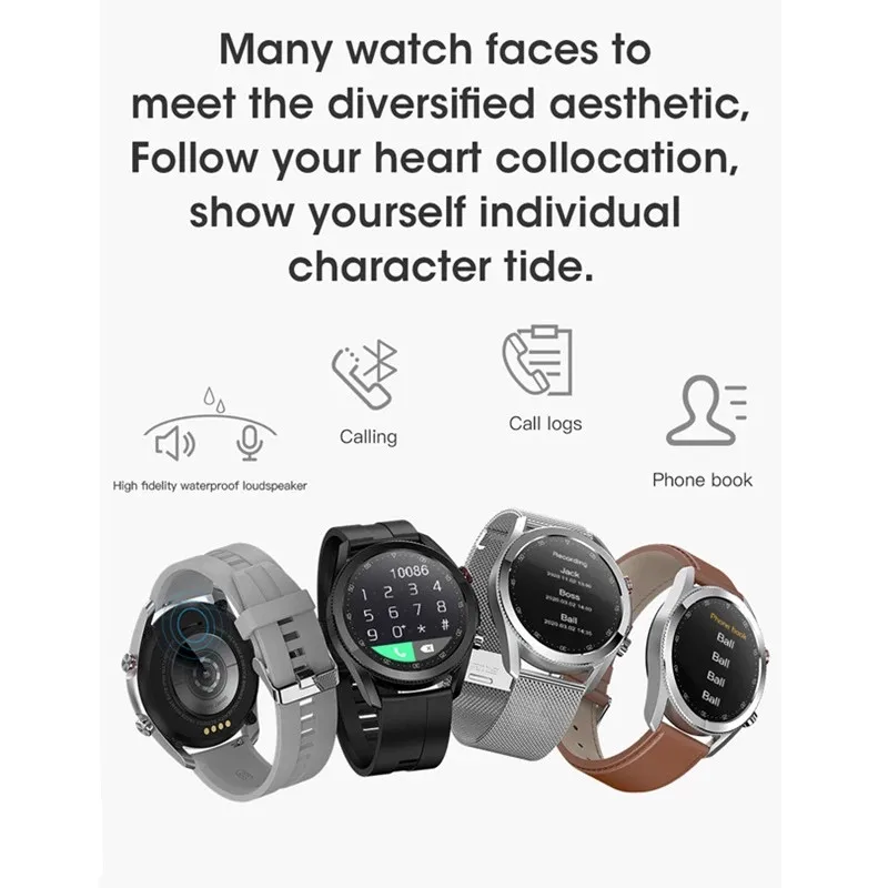 

Smart Watch L19 Bluetooth Men Smartwatch DIY Dials Super Long Battery Life Clock Wristband For Android IOS