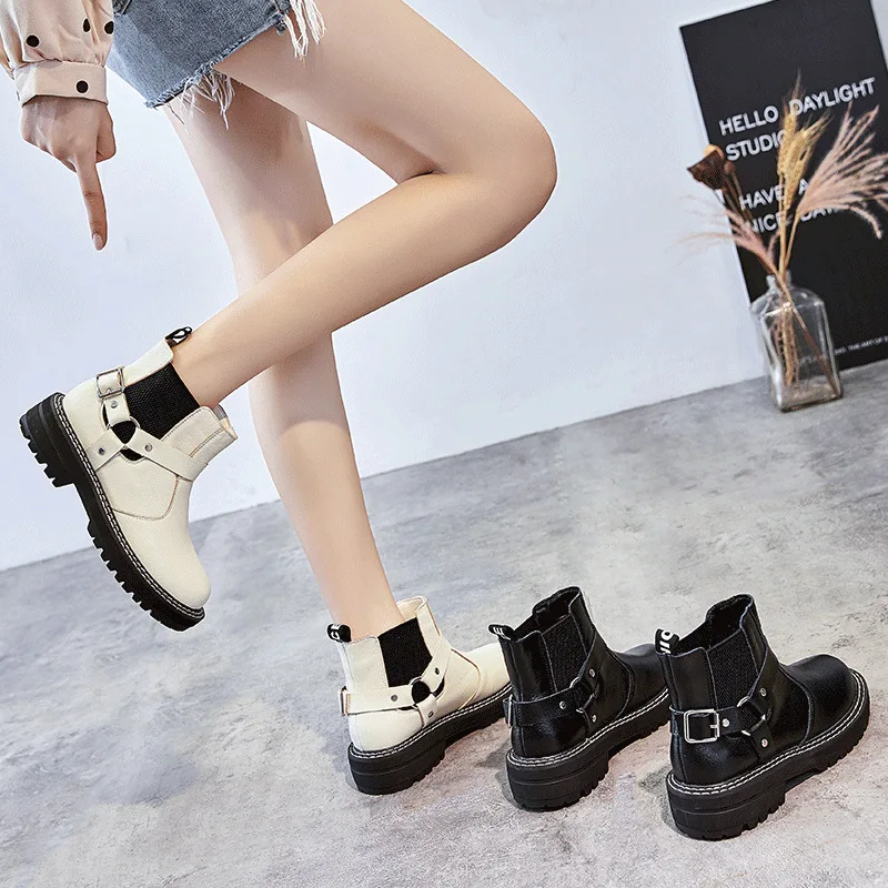 Женская обувь; botas mujer; сезон осень; коллекция года; женские Ботинки martin; модные брендовые женские ботильоны из натуральной кожи с перекрестной шнуровкой; Цвет Черный