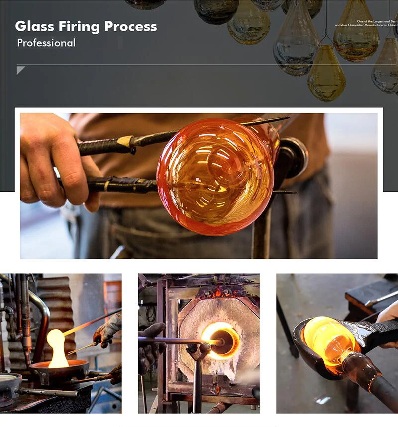 Современная люстра из дутого стекла ручной работы искусство декор сделай сам