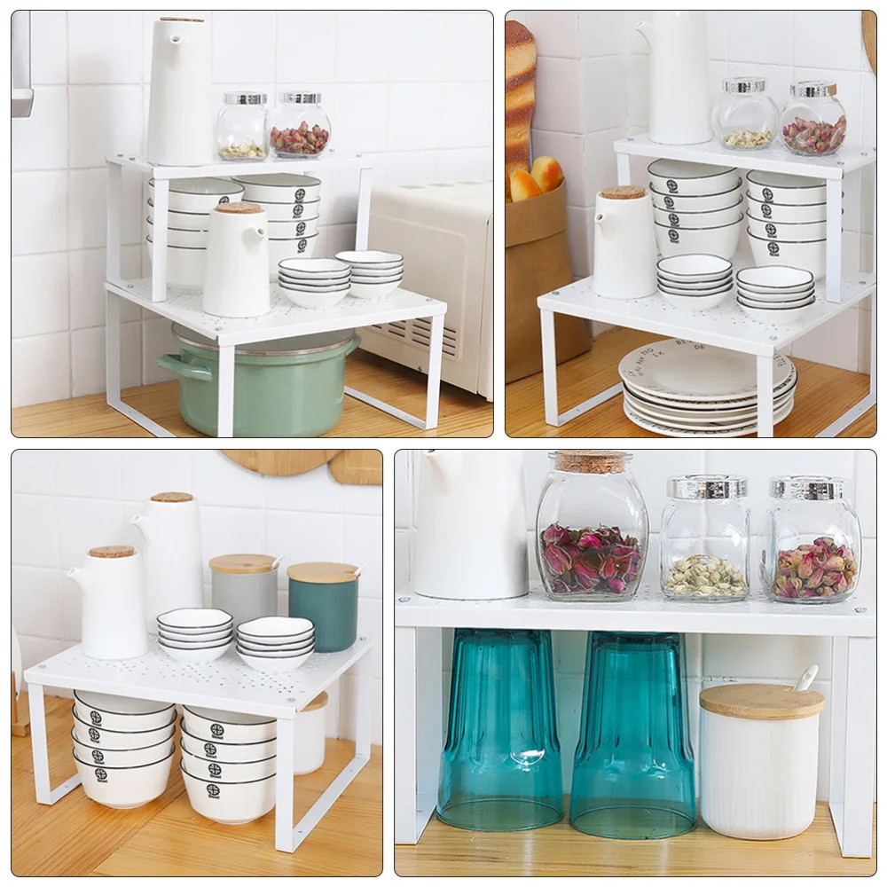

1pc Kitchen Storage Rack Tableware Storage Shelf Dish Storage Rack (White)
