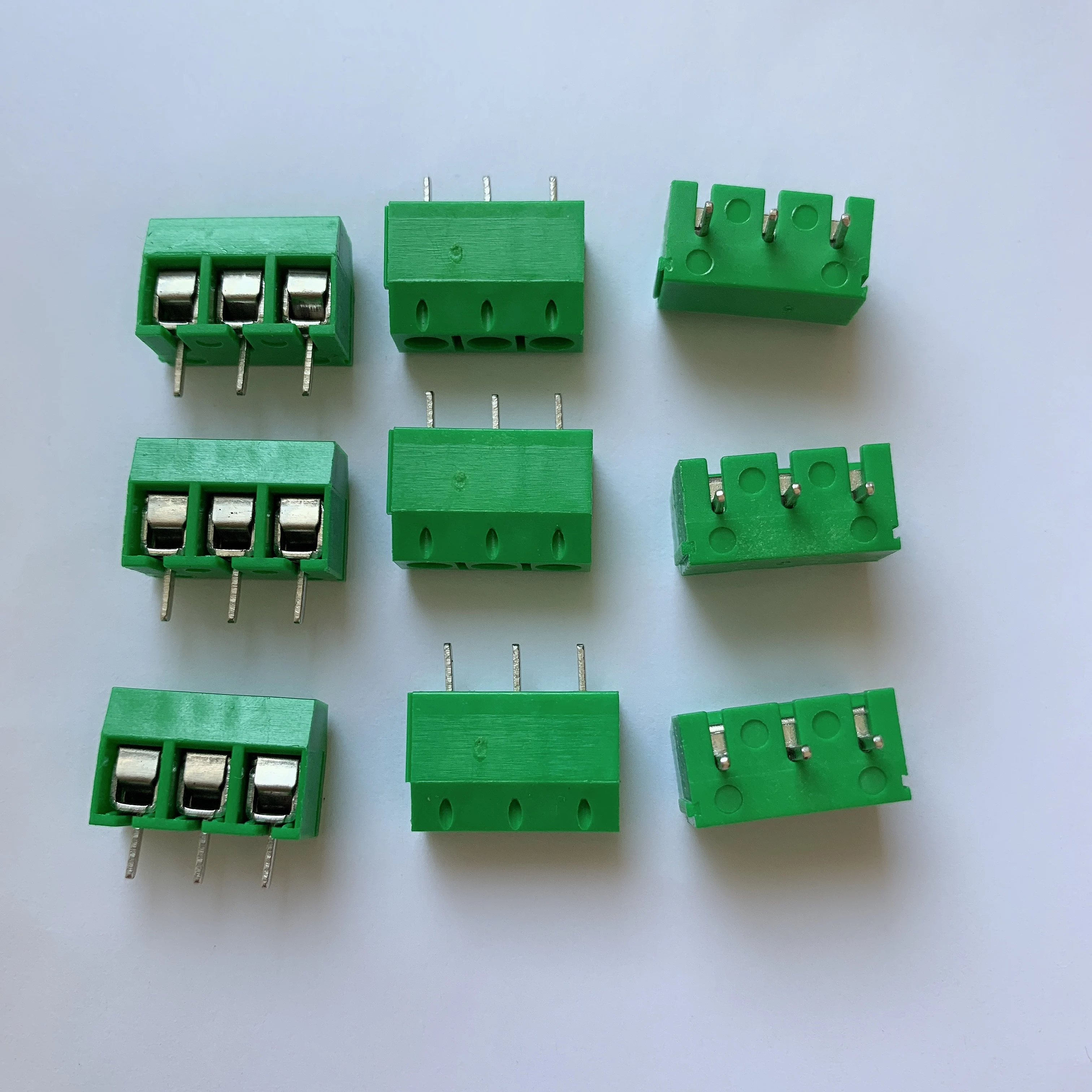 10 шт./партия kf301 3p с соединением внакрой винт PCB интервал 5 0 разъема терминала