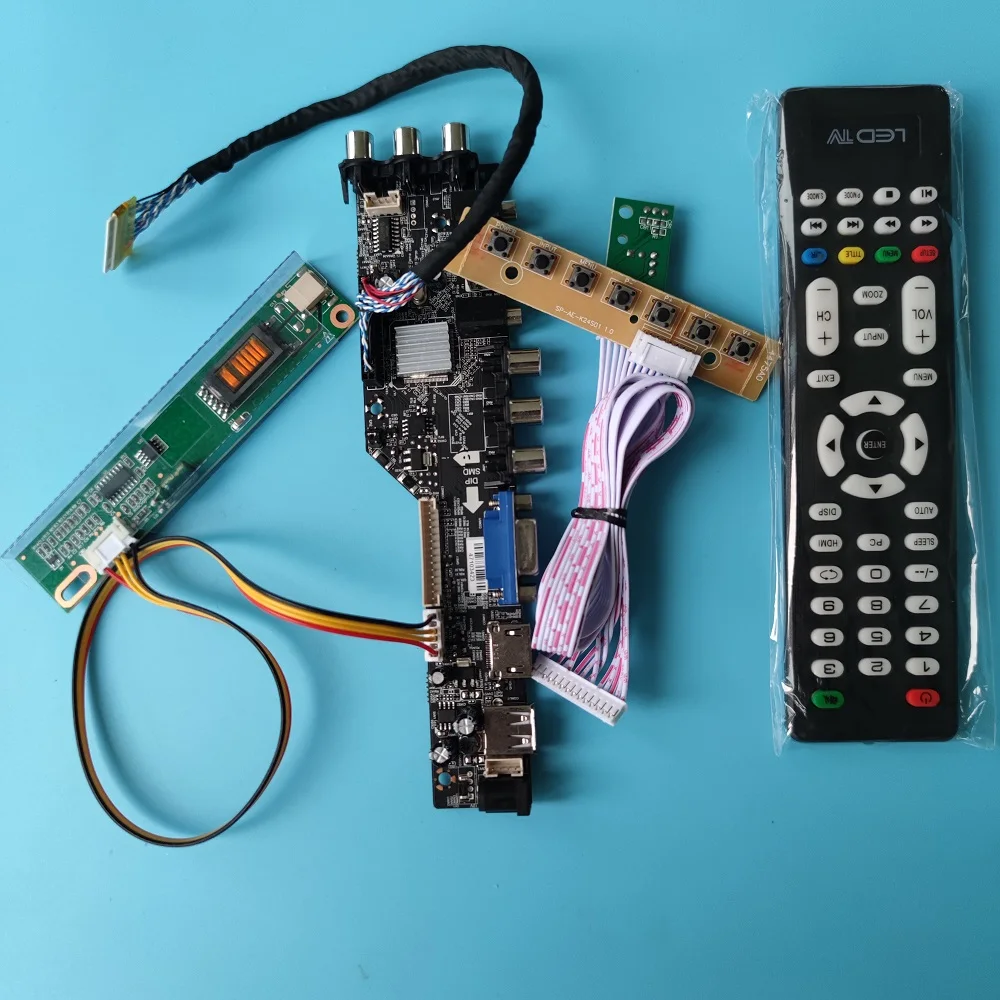 Плата для ламп LM215WF3(SL)(A1) 1920X1080 DVB-T2 HDMI-совместимый DVB-T DVB-CLCD 30 контактов панель 1