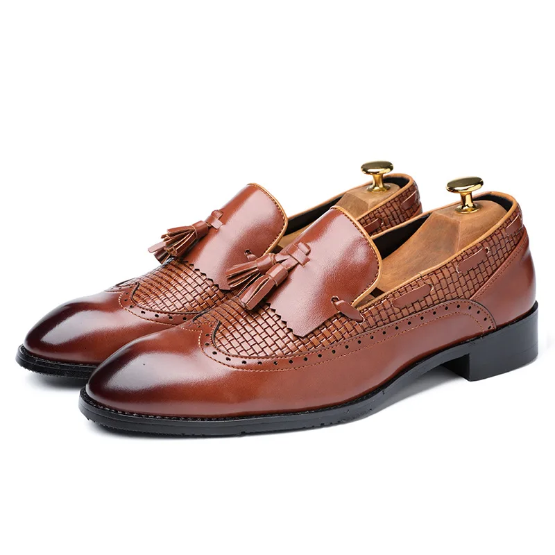 

British fashion shoes men's tassel casual shoes large shoes shoes