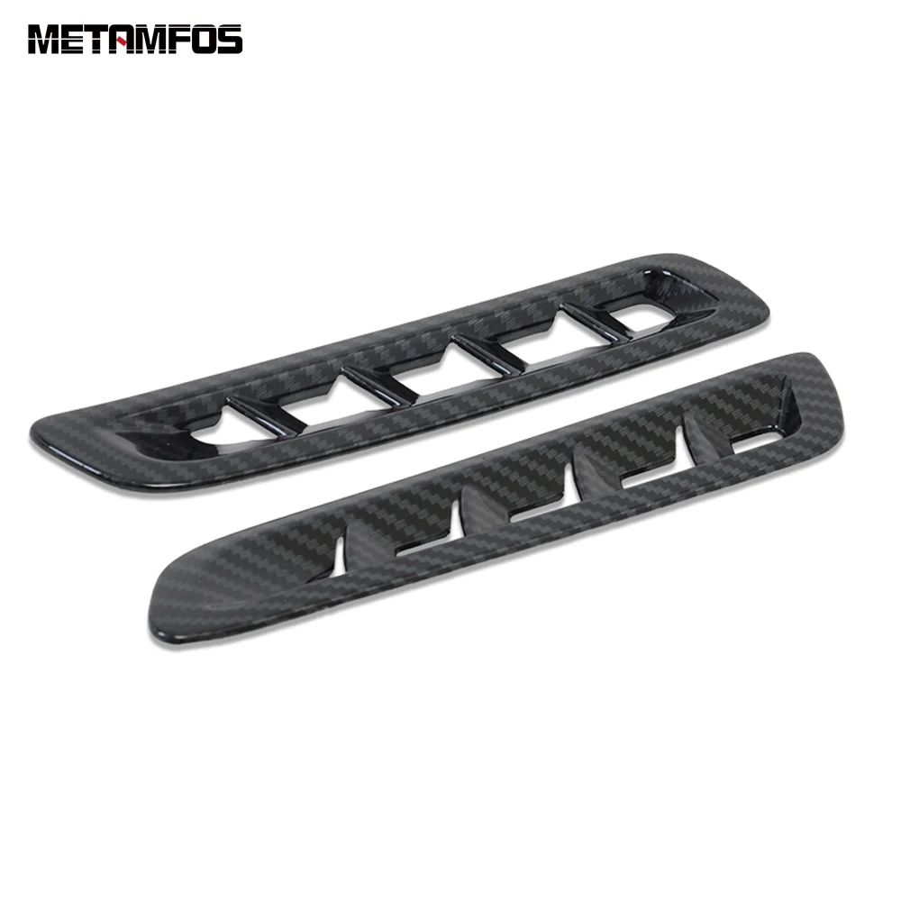For Mazda 6 Atenza 2019 2020 Front Upper Air Condition Vent Outlet Cover Trim Carbon Fiber Decorate Frame Inner Car Accessories |