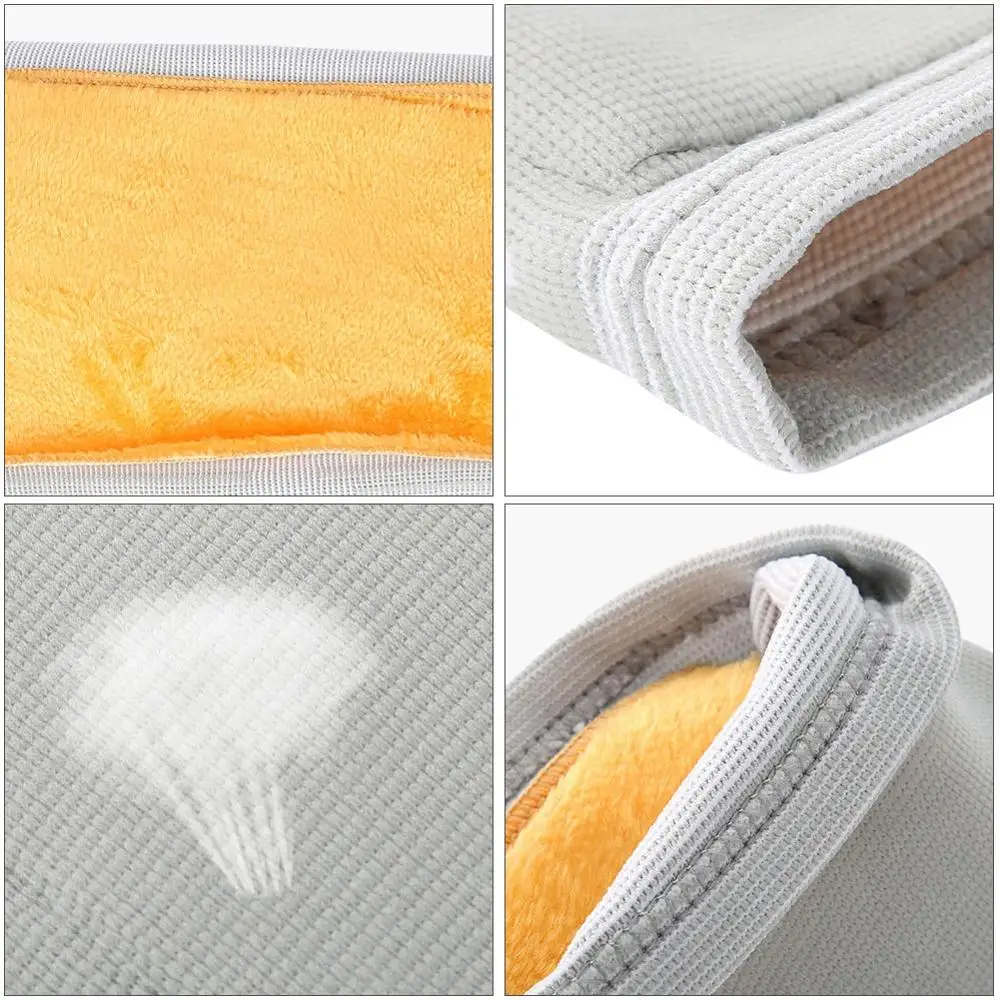 

1Pair Yellow Velvet Thick High Elastic Knee Pads Avoid Arthritis Warm Cold Windproof Leggings Breathable Sports Knee Pads Unisex