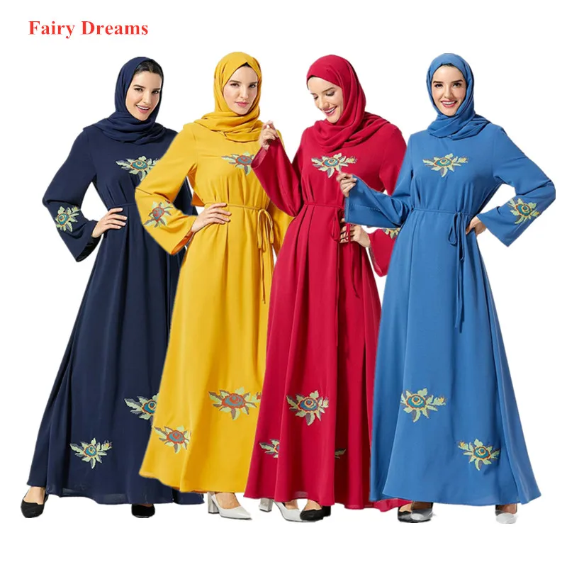 Женская абайя Дубай турецкий Пакистан Турция мусульманский хиджаб Бандажное