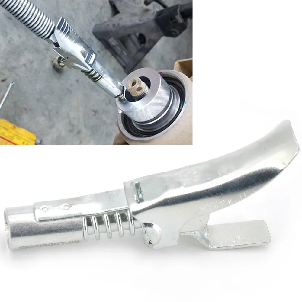 

New Hose Kit High Pressure 10000PSI Grease Gun Coupler Coupling End Fitting 1/8” NPT Adapter Connector Lock On Tool Accessories