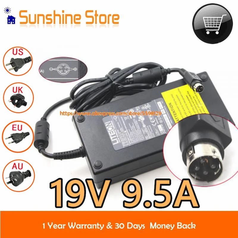 19v 9.5a Round With 4 Pin Tip Laptop Adapter For Msi Ms-ac32 Msi Ae1111 Msac32 Power Supply