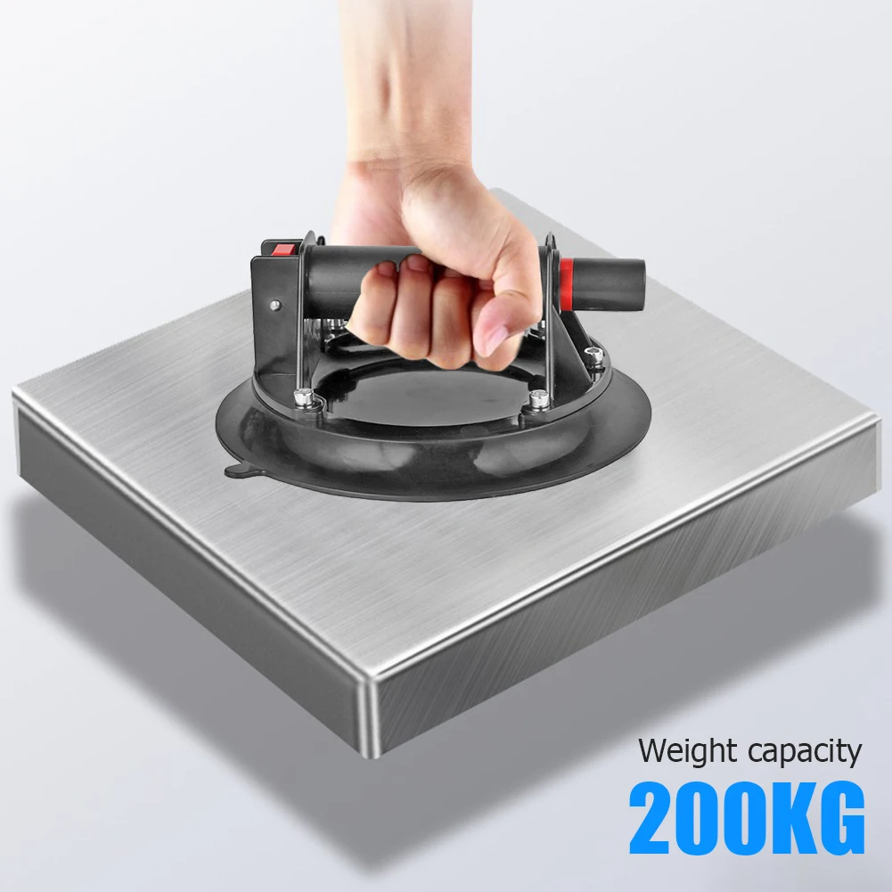 

8 Inch Air Pump Vacuum Suction Cups Powerful Heavy-Duty Glass Lifter Handling Ceramic Tile Large Plate Suction Hand Pump Sucker